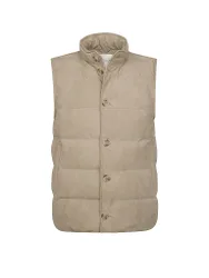 Steppgilet beige 50 herren