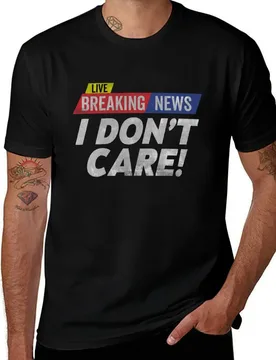 Retro Vintage Breaking News I Don’t Care T-Shirt Plus Size Solid Color T-Shirt - Aliexpress - FashionsVida