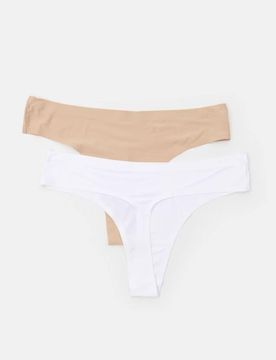 Perizoma tanga, confezione da 2 pezzi - bianco