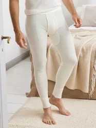 Baumwoll-Angora-Unterhose Lang - Wollweiß - male - Size: 8(XXL)