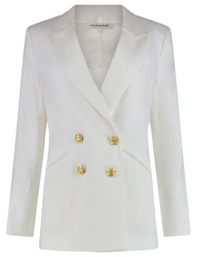 Dale Dickey Square-Fit Elastic Linen Jacket