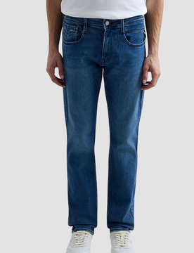 Jeans slim fit uomo blu medio