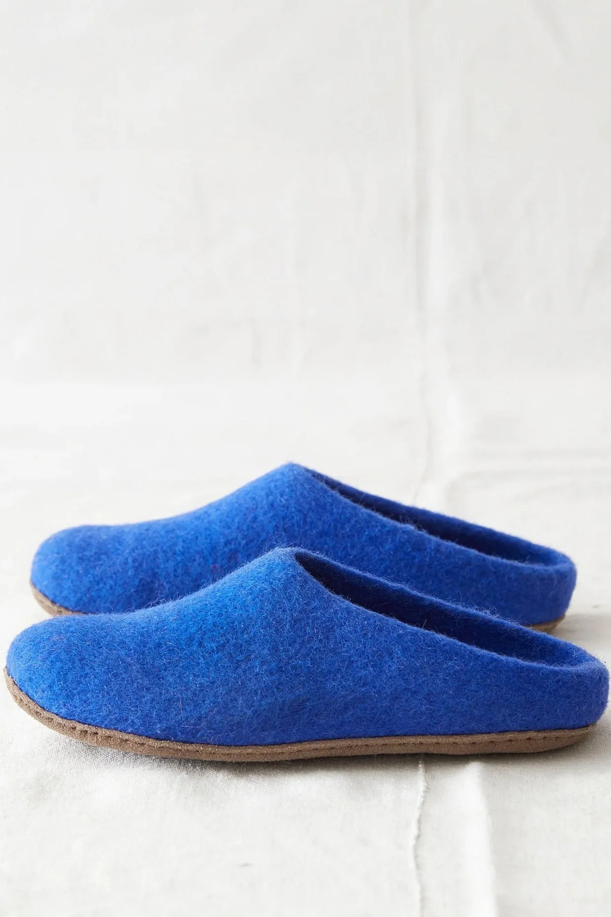 Mens Felt Suede Sole Mule Slippers - - Size: 11 - British Boxers - FashionsVida