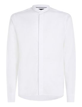 Camicia Regular Fit In Tessuto Dobby