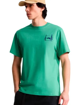 Camping relaxed camiseta montaña manga corta hombre Verde (L) - The North Face - FashionsVida