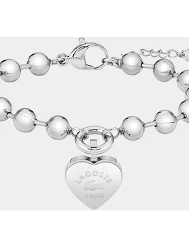 Pulsera Love My Croc de acero - Lacoste - FashionsVida