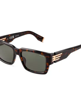 Lunettes De Soleil Splu78-560722 56x19x145 Mm Shiny Dark Havana Green/CAT3