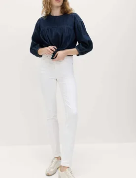 Lily Slim Fit Jeans Soft White female - M&S - FashionsVida