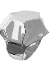 Womens 43603140 Ladies Ring - Silver Stainless Steel - Size V