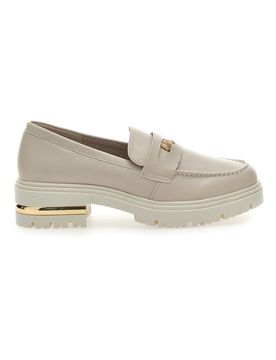 Mocassino Beige e Dettagli Oro 1303 40