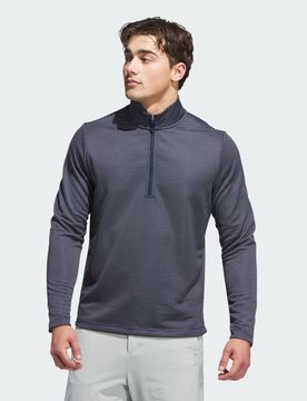 Felpa Performance Printed Quarter-Zip L Collegiate Navy