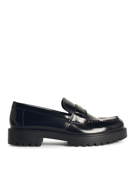 Mocassini Lug in pelle nera