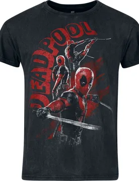 Marvel T-Shirt - And Wolverine - Chimichangas - S bis XXL - für Männer - Größe L - schwarz - EMP exklusives Merchandise! - Männer - male - Deadpool - FashionsVida