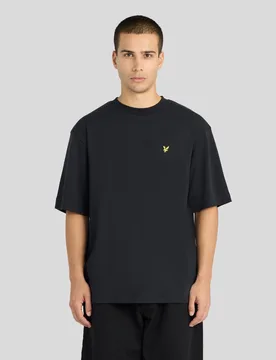 Men's Ultra Soft Cotton Blend T-Shirt Jet Black - Lyle & Scott - FashionsVida