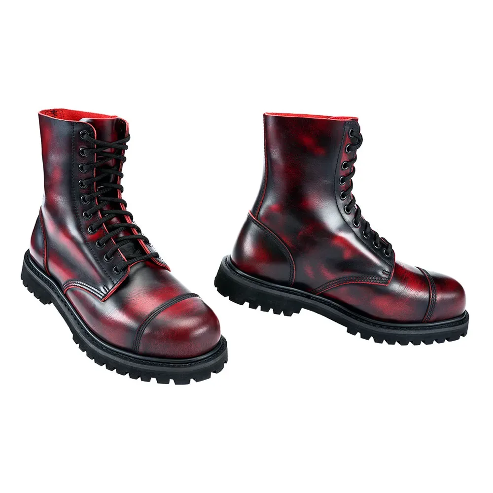 Stivali Rub Off Phantom 10 Eye Burgundy Red EU 39 - Brandit - FashionsVida