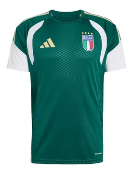 T-shirt à Manches Courtes Entraînement Italy 26/27 Tiro Collegiate Green XL - Adidas - FashionsVida