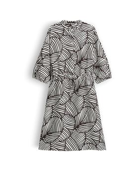 Vestido midi WENRIA BOTANICAL marrón 40