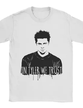 Hip Hop Retro Fight Club In Tyler We Trust T Shirt Men's Round Neck Short Sleeve Top Tee Cotton Summer Top Tee - Aliexpress - FashionsVida