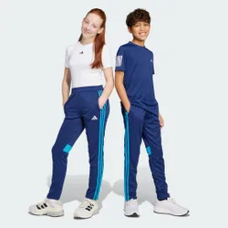 Pantaloni da allenamento Tiro 25 Essentials Junior 11-12A Dark Blue / Shock Cyan / White