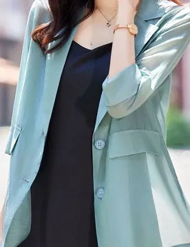 Fashion Solid Color Button Spliced Loose Korean Blazers Women Clothing 2023 Summer New Casual Tops All-match Office Lady Blazer - Aliexpress - FashionsVida