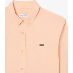 Camisa de hombre de corte regular de popelín elástico de manga larga