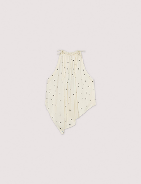 TRUSSARDI top a pois donna bianco