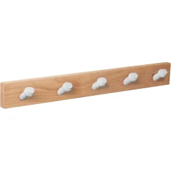 Percha Madera y Madera 5 Colgadores 9402HNBL5