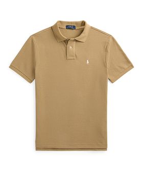 Polo Slim Fit marrón claro XL