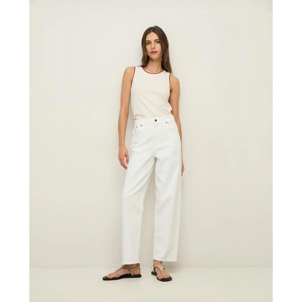 Pantalones vaqueros rectos de mujer corte regular - Yerse - FashionsVida
