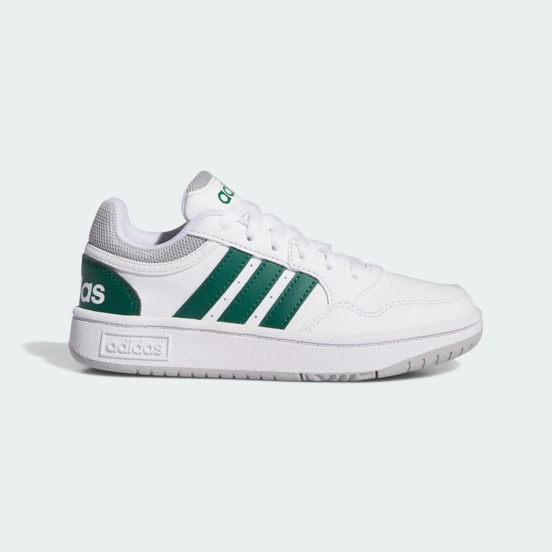 Scarpe Hoops 36 Cloud White / Collegiate Green / Grey Two - Adidas - FashionsVida