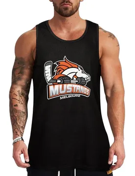 Melbourne Mustangs Classic White Logo Tank Top Dry Fit Athletic Tank Top Sleeveless Gym Workout Shirt - Aliexpress - FashionsVida