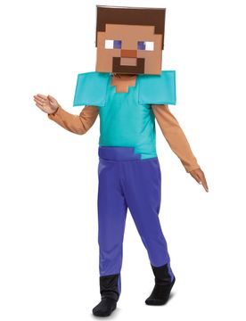 Minecraft Steve Kostüm für Kinder