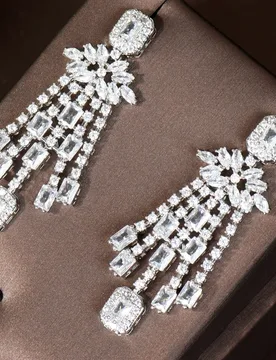 HIBRIDE Trendy Women Drop Earrings AAA Cubic Zircon Square Earring For Women Wedding Party Accessories boucle d'oreille E-10 - Aliexpress - FashionsVida