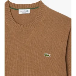 Jersey de hombre de cuello redondo de lana cardada