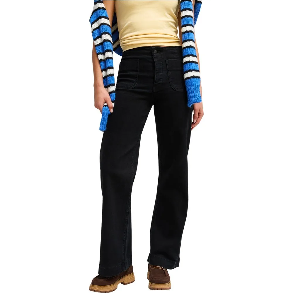 Vaquero ancho en denim de mujer Island Mood - Roxy - FashionsVida