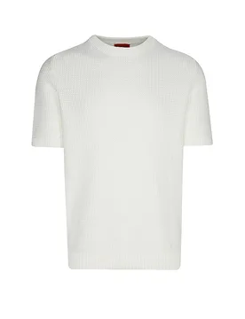 Hugo Pullover SAFFON blanco S - Hugo Boss - FashionsVida