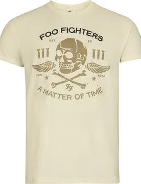 T-Shirt - A Matter Of Time - S bis 3XL - für Männer - Größe XL - natur - Lizenziertes Merchandise! - Männer - male - Foo Fighters - FashionsVida