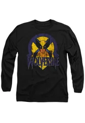 Unisex XMen Retro Wolverine Long Sleeve T-Shirt, Black Size: Small - Black - Size: S