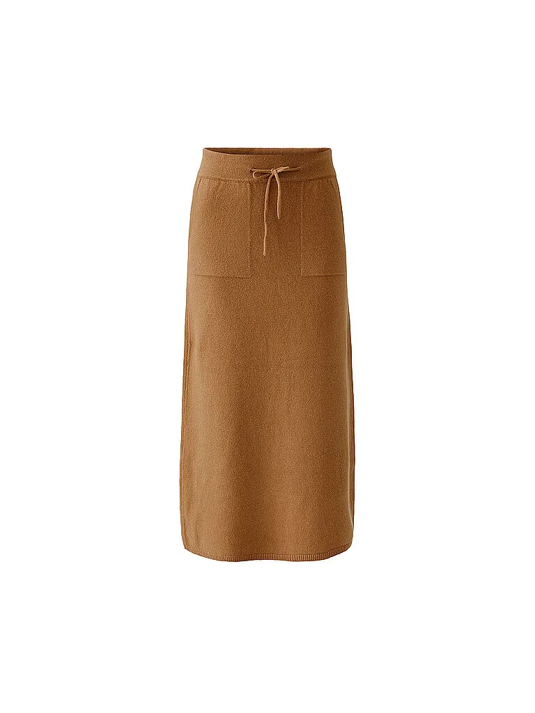 Ouí Midi-jupe camel 42 - Oui - FashionsVida