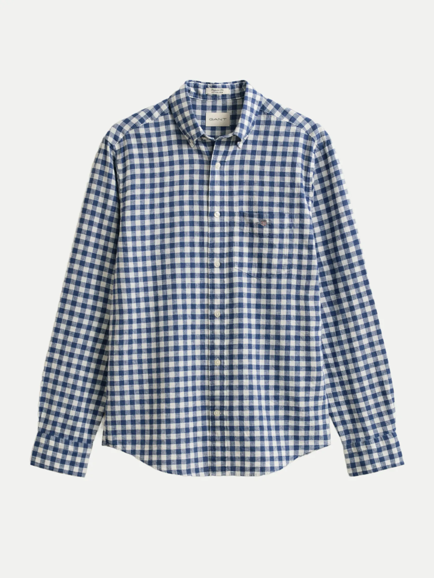 Gant Leinenhemd Regular-Fit Blau M - Gant - FashionsVida