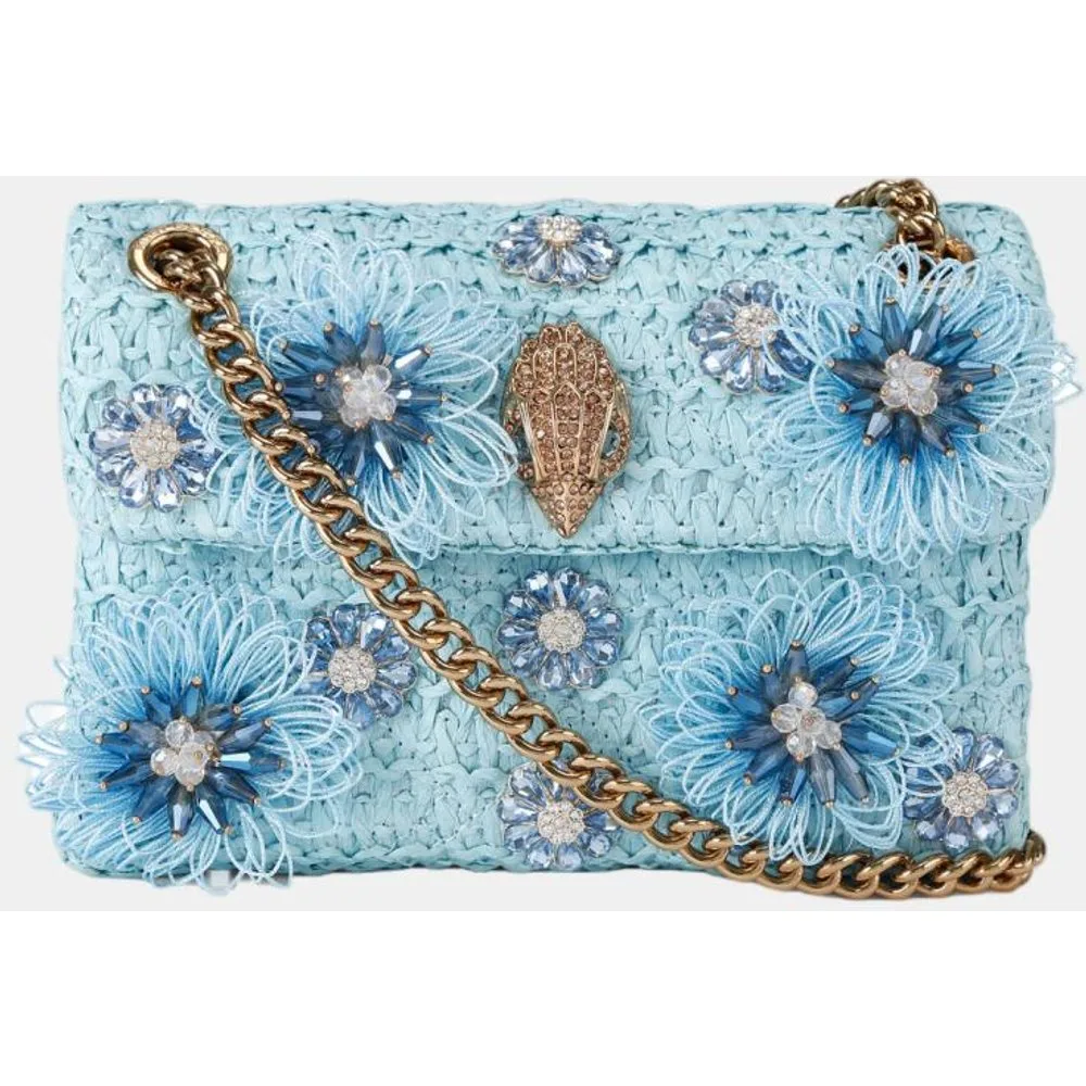 Bolso Kensington mini de raffia con flores - Kurt Geiger - FashionsVida