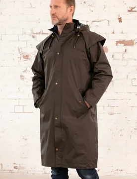 Stockman Mens Full Length Rain Coat - - Size: S - Lighthouse - FashionsVida