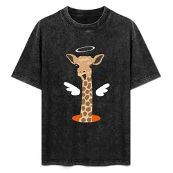 Giraffe Portal T-Shirt Summer Holiday Casual Tee