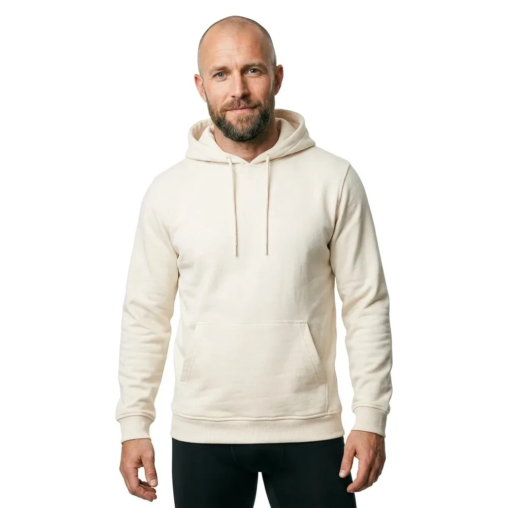 Felpa Con Cappuccio Heavy Sand M - Build Your Brand - FashionsVida