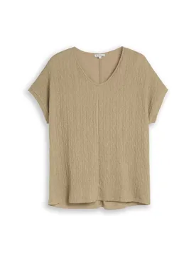 T-shirt rashel fabric mix female - 54 - FashionsVida