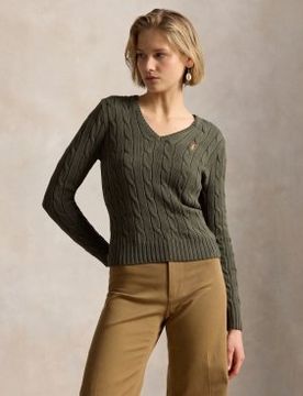 Para mujer. 211971870511 Jersey de algodón en punto de ochos (XXS), Casual, Manga larga
