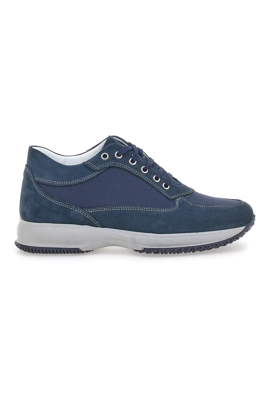 Scarpe Stringate Blu In Vera Pelle Made In Italy 620 44 - JERPOINT - FashionsVida