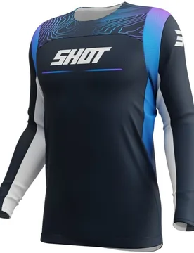 Maglia Moto Cross Enduro CONTACT APEX Blu taglia S - Shot - FashionsVida