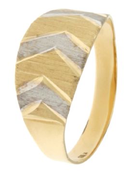 Anello Donna Oro Giallo Bianco GL100939