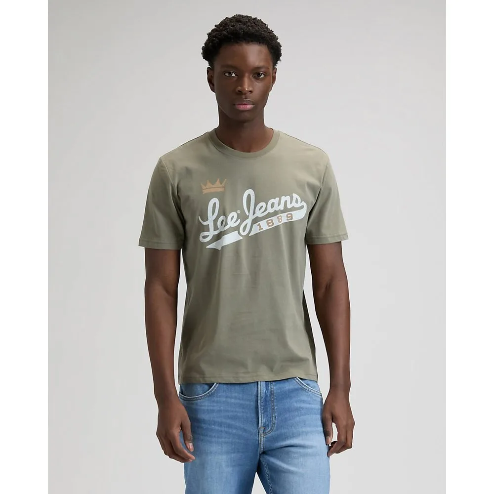 Camiseta estampada de hombre de manga corta de corte regular - Lee - FashionsVida